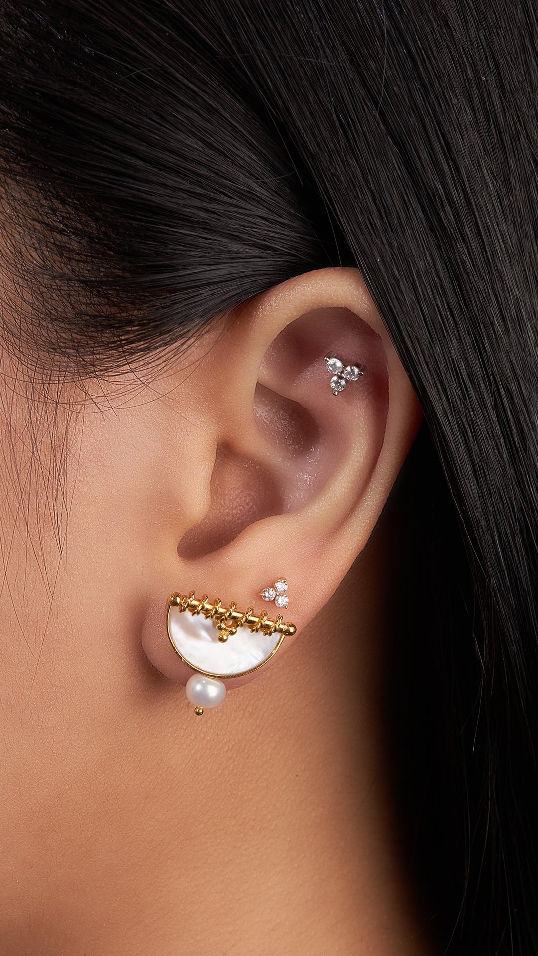 Nesf Alqamar pearl Set 2 pieces