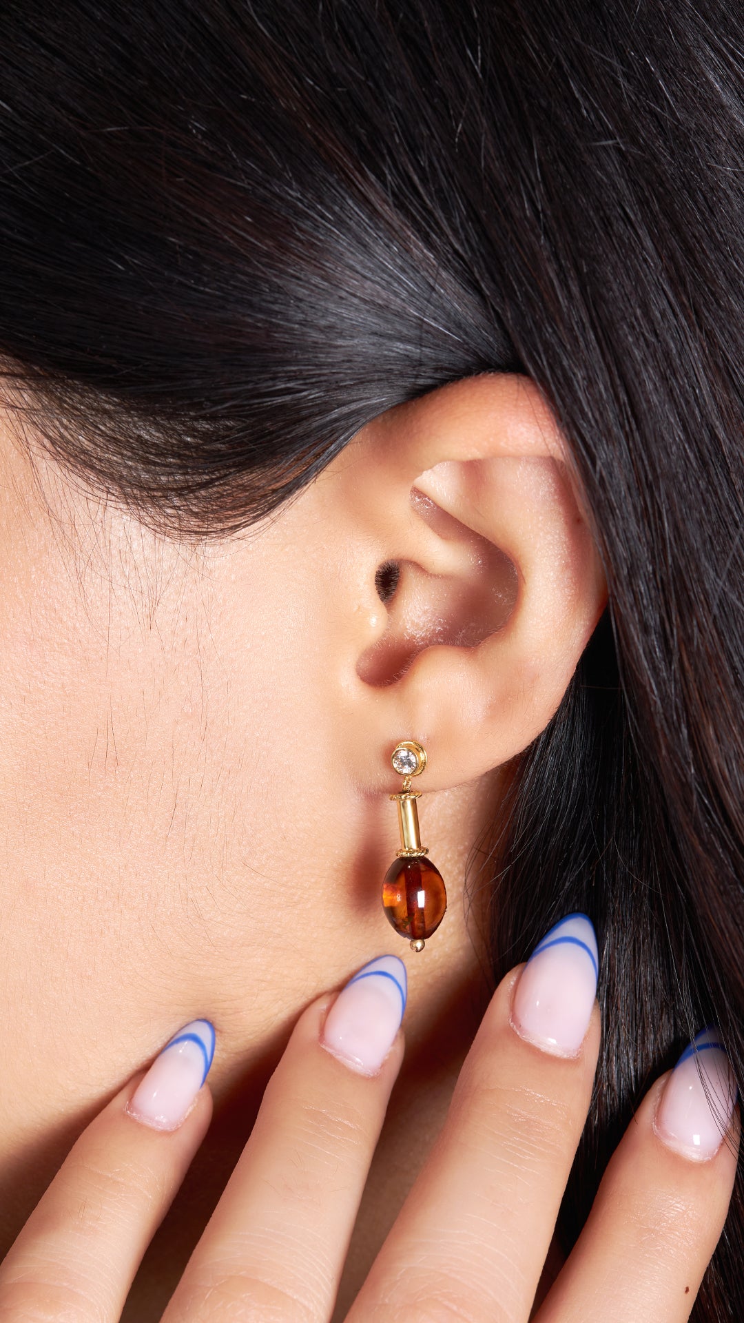 Burmese Amber Earring