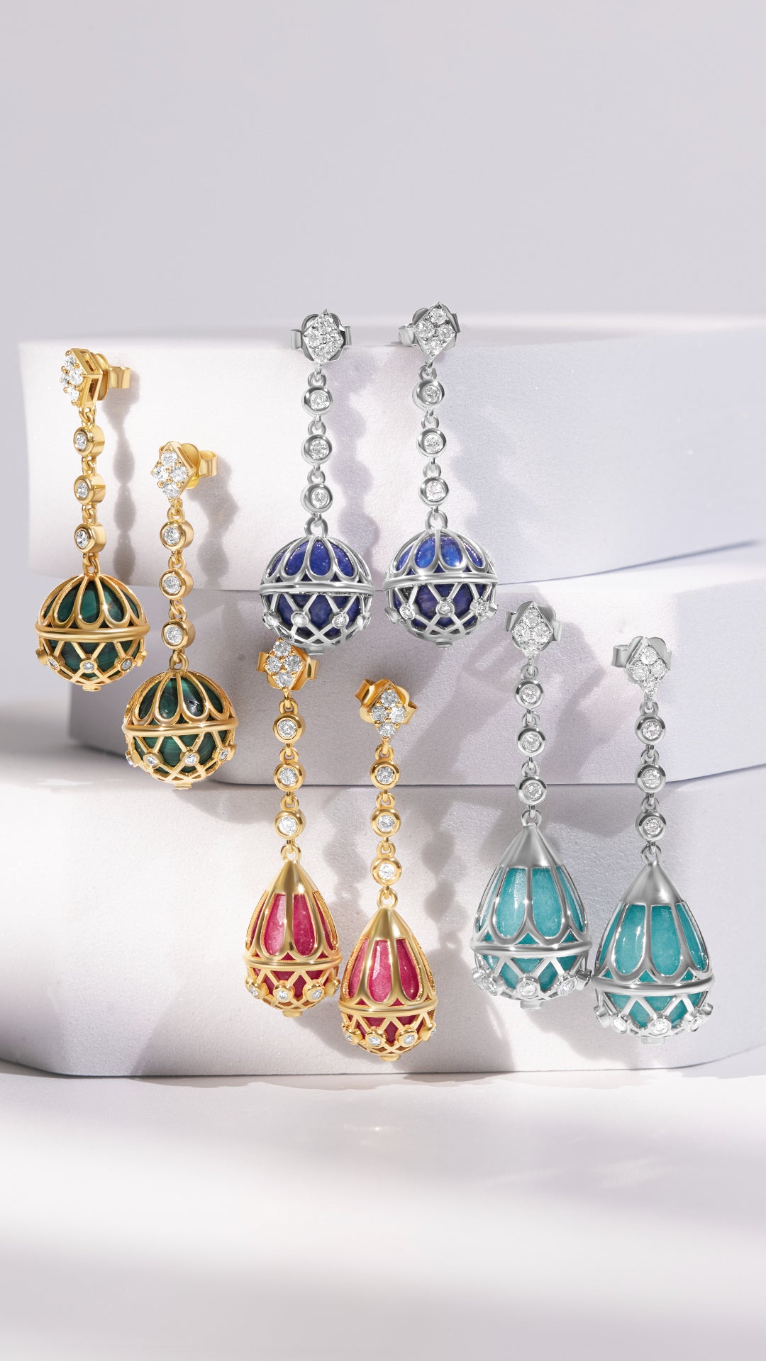 Aldyyn earring lapis ( Ball )