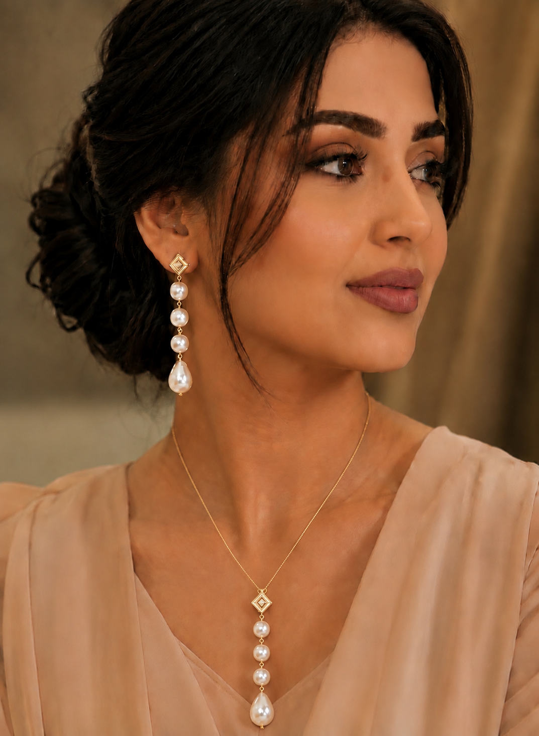 Sheraa pearl ( necklace & earrings )