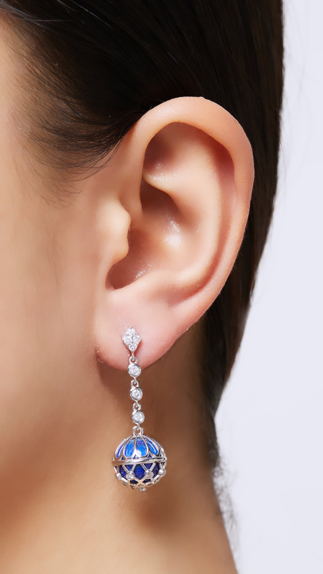 Aldyyn earring lapis ( Ball )