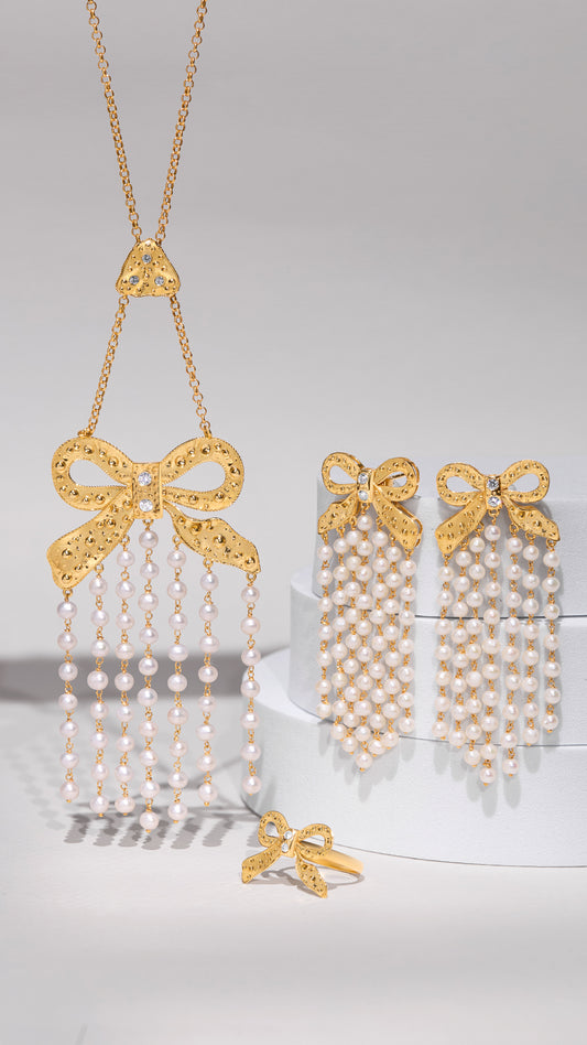 Tukah Set big with pearl collection