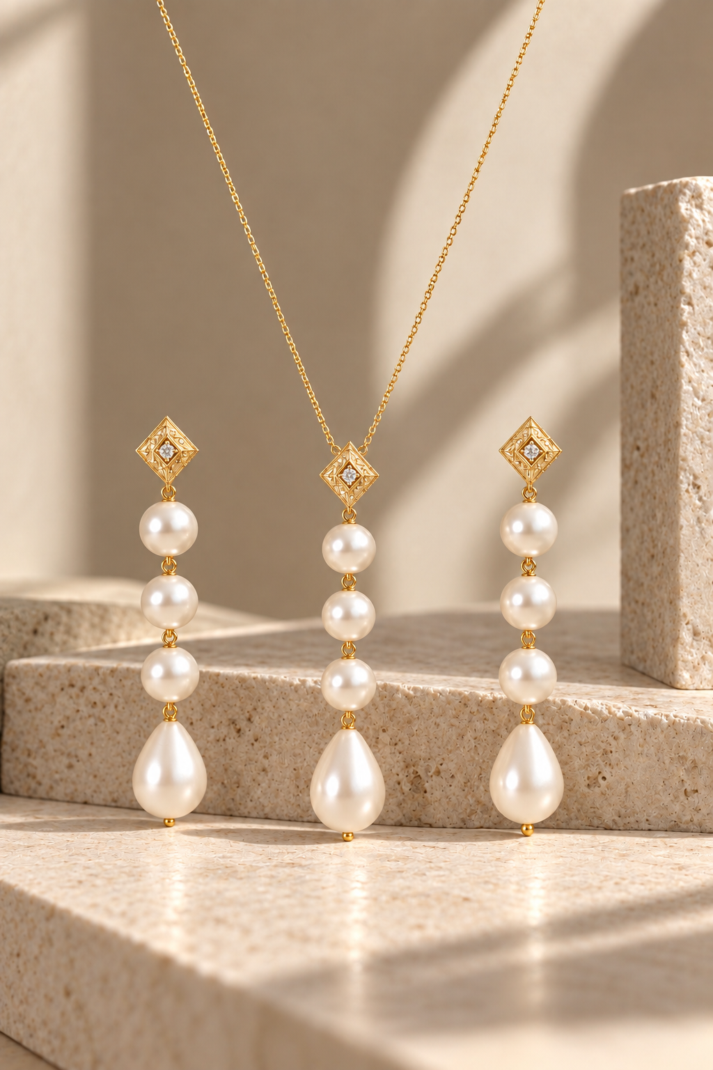 Sheraa pearl ( necklace & earrings )
