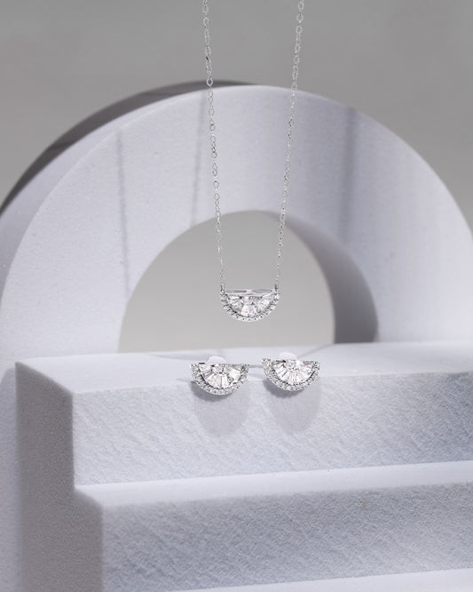 Shenaf Alshamal set necklace & earring