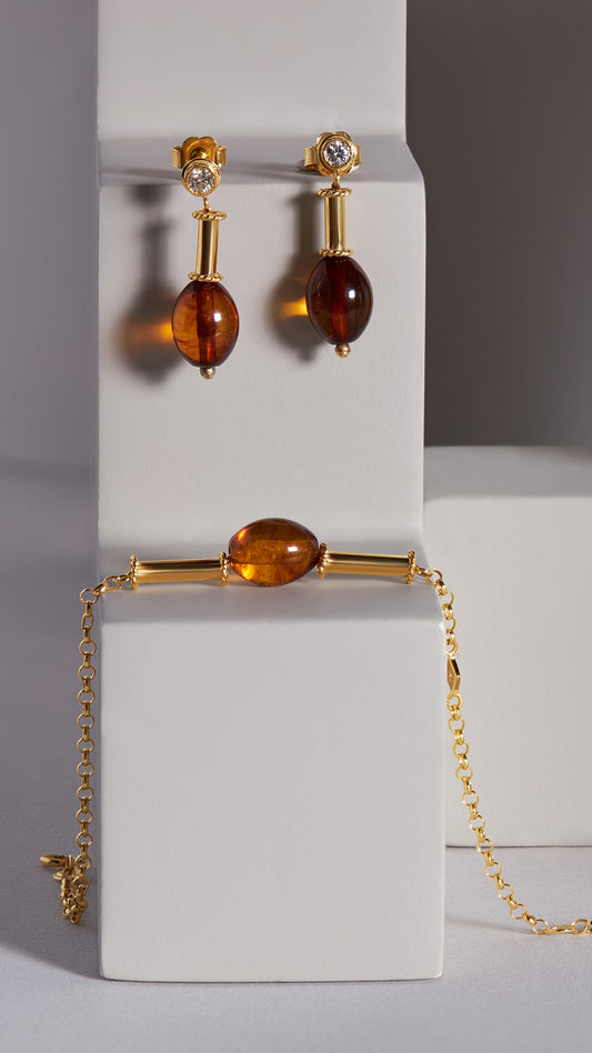 Burmese Amber Earring